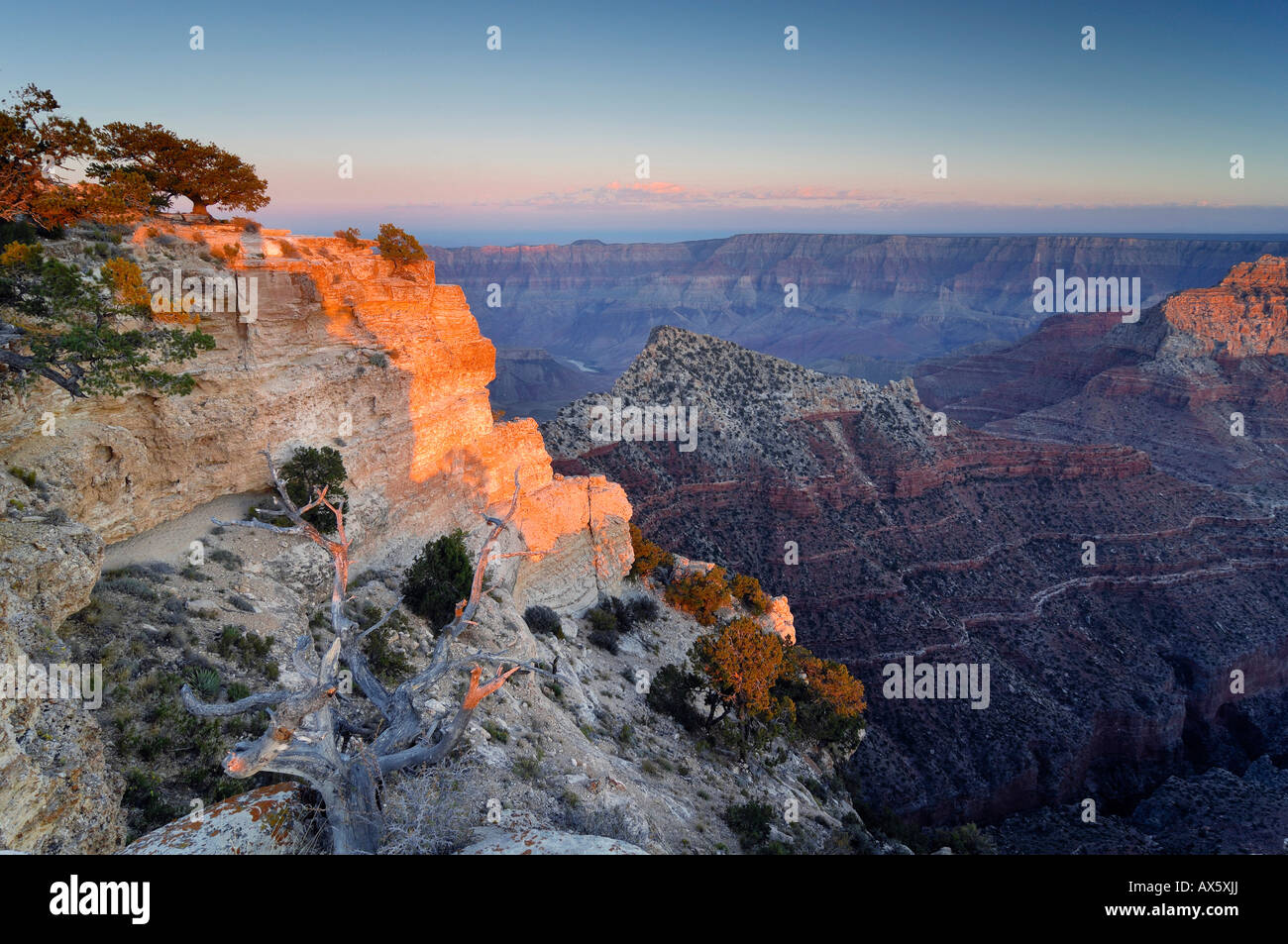 Cape Royal, North Rim, il Parco Nazionale del Grand Canyon, Arizona, USA, America del Nord Foto Stock