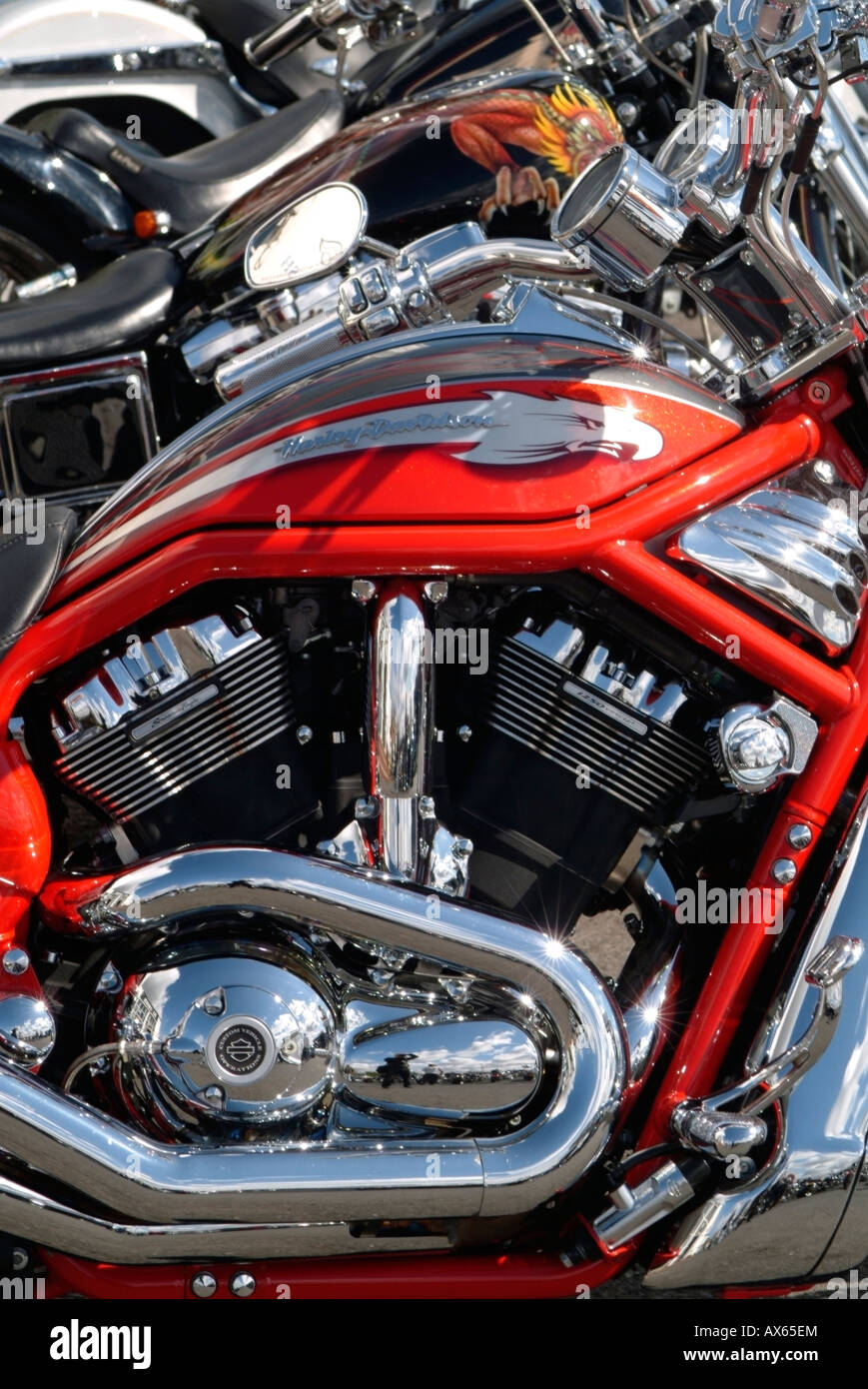 Harley Davidson motore Foto Stock