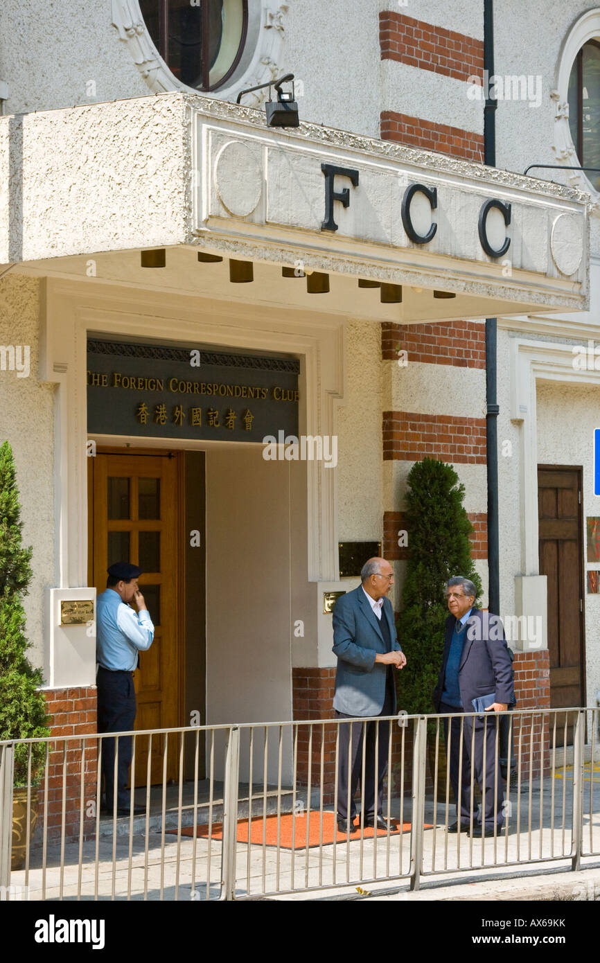 Coloniale Britannica dei corrispondenti esteri di club o di FCC nel centro di Hong Kong Foto Stock
