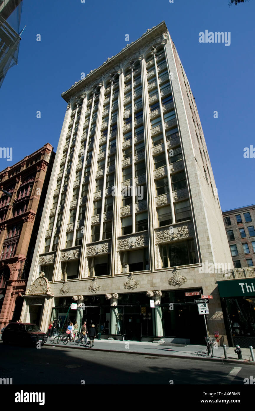 Il terra cotta Bayard Condit edificio da Louis Sullivan Bleecker Street a New York City Foto Stock