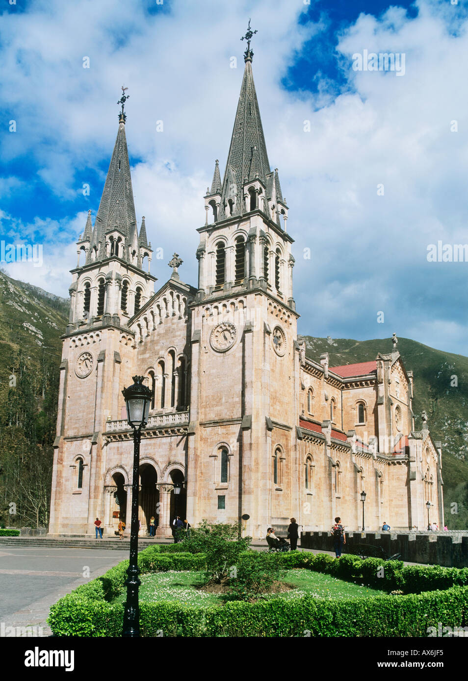 Basilica di Covadonga, Asturias, religione cattolica, Spagna Foto Stock