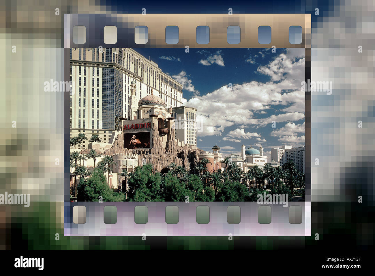 Aladdin Hotel & Casino in Las Vegas Nevada Foto Stock