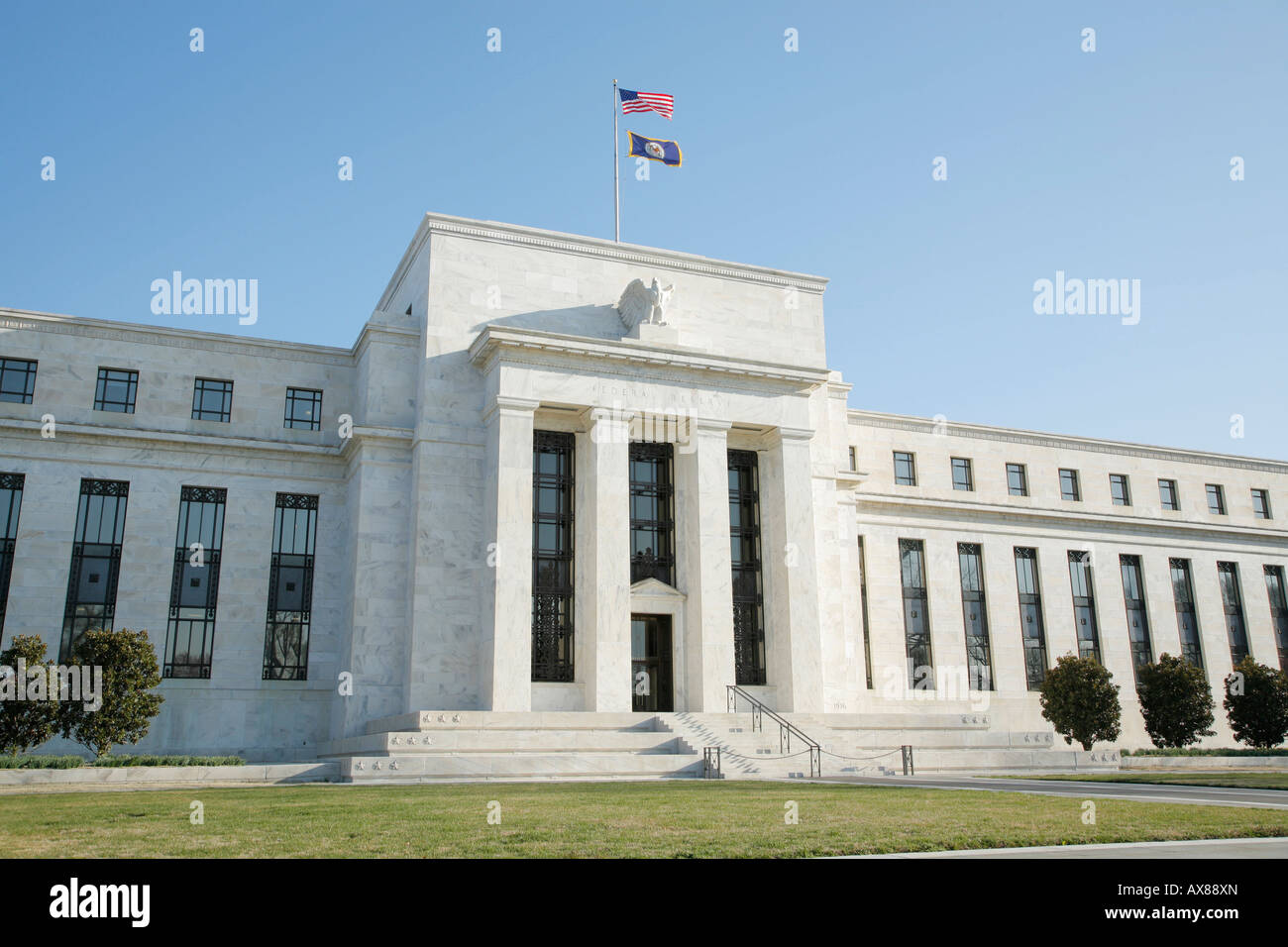 Federal Reserve Edificio, Washington, Distretto di Columbia, Stati Uniti d'America Foto Stock