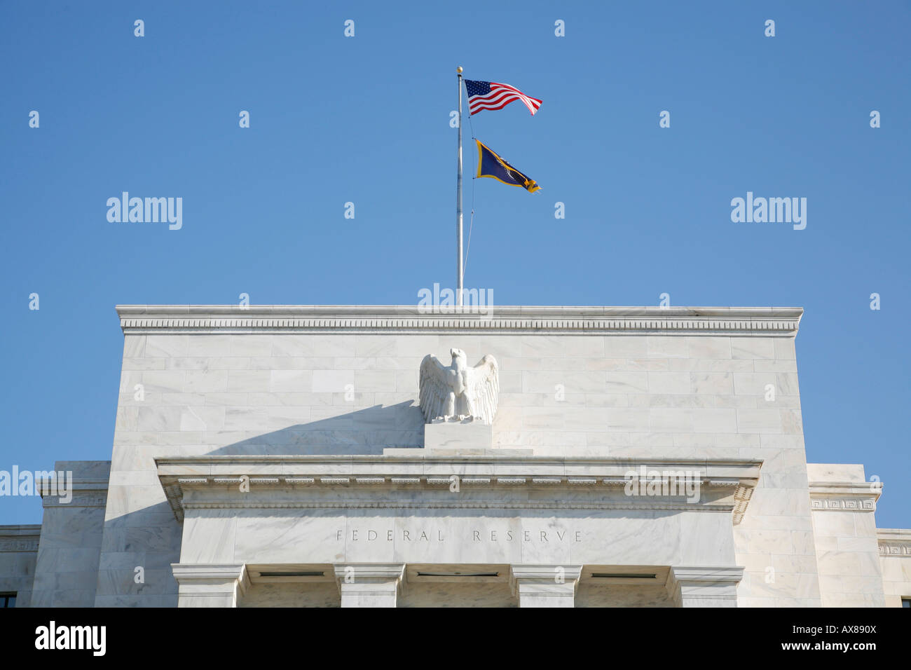 Federal Reserve Edificio, Washington, Distretto di Columbia, Stati Uniti d'America Foto Stock