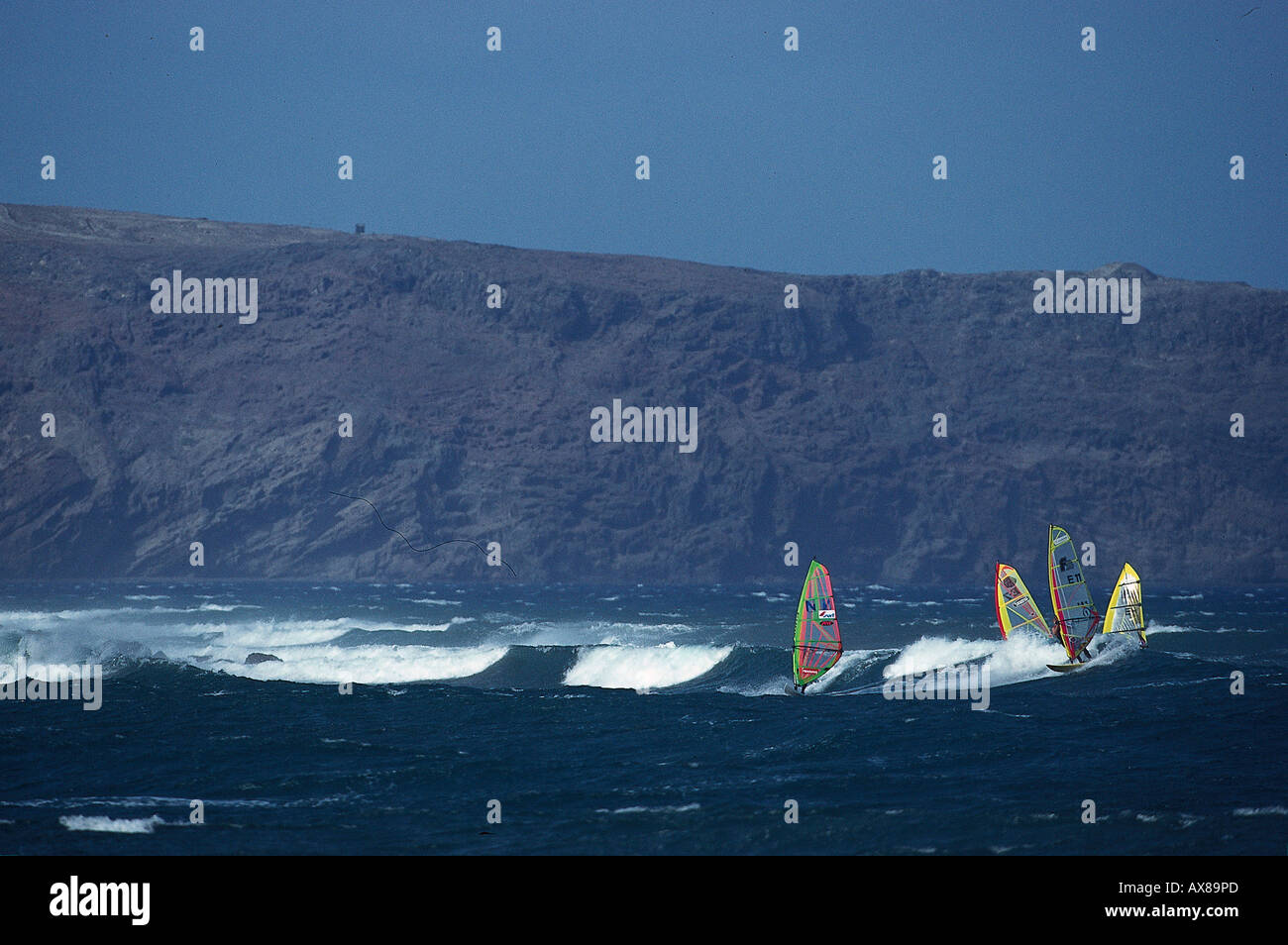 Surfen, Fuerteventura, Kanarische isole, Spanien Europa Foto Stock