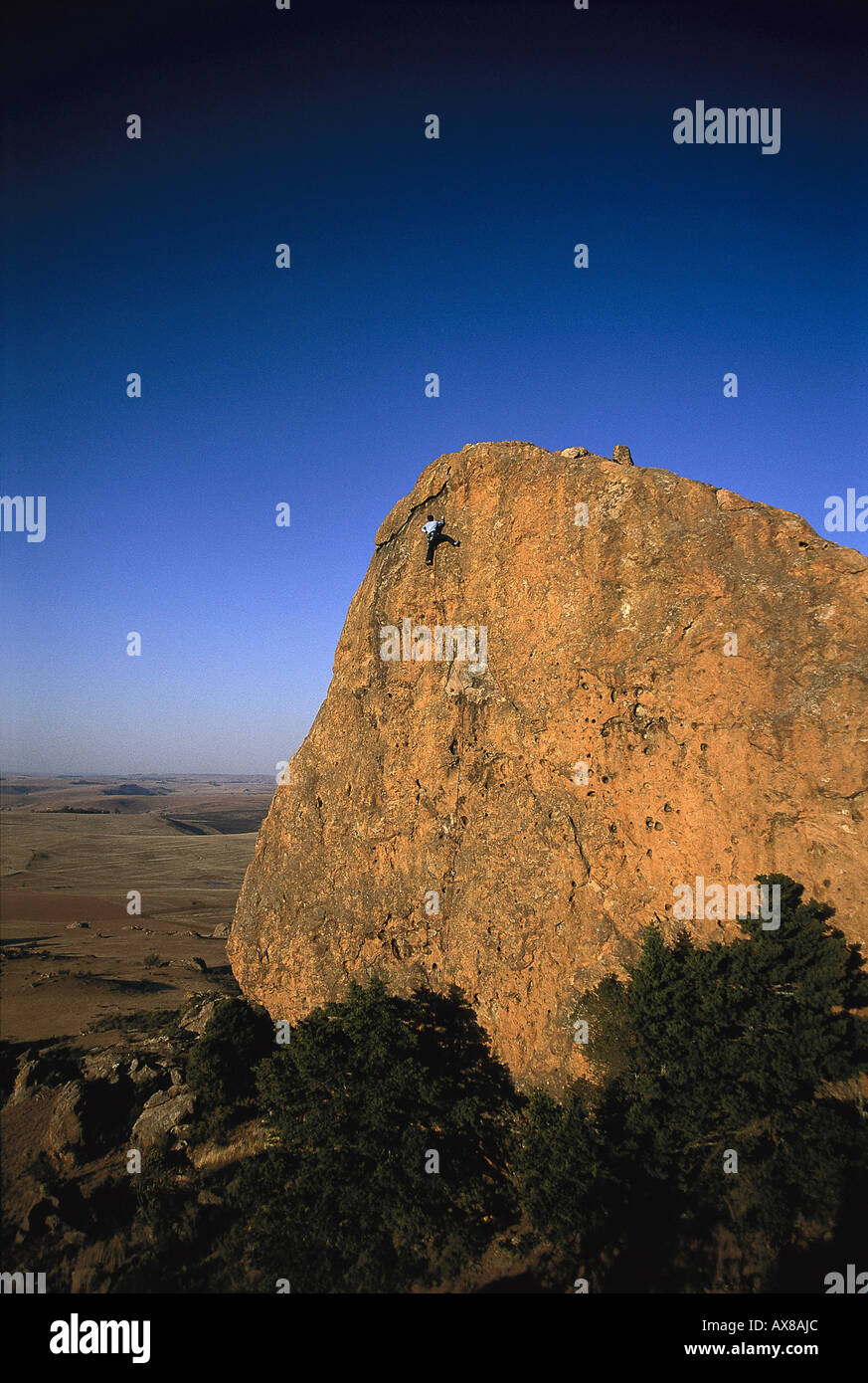 Il freeclimbing, Sud Africa Foto Stock
