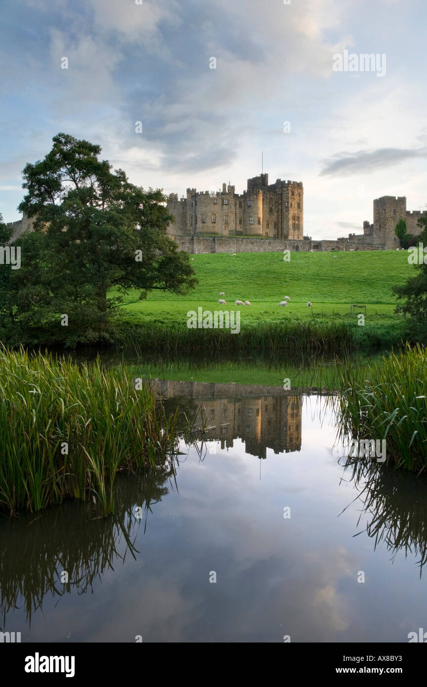 Alnwick Castle Alnwick, Northumberland, Inghilterra Foto Stock