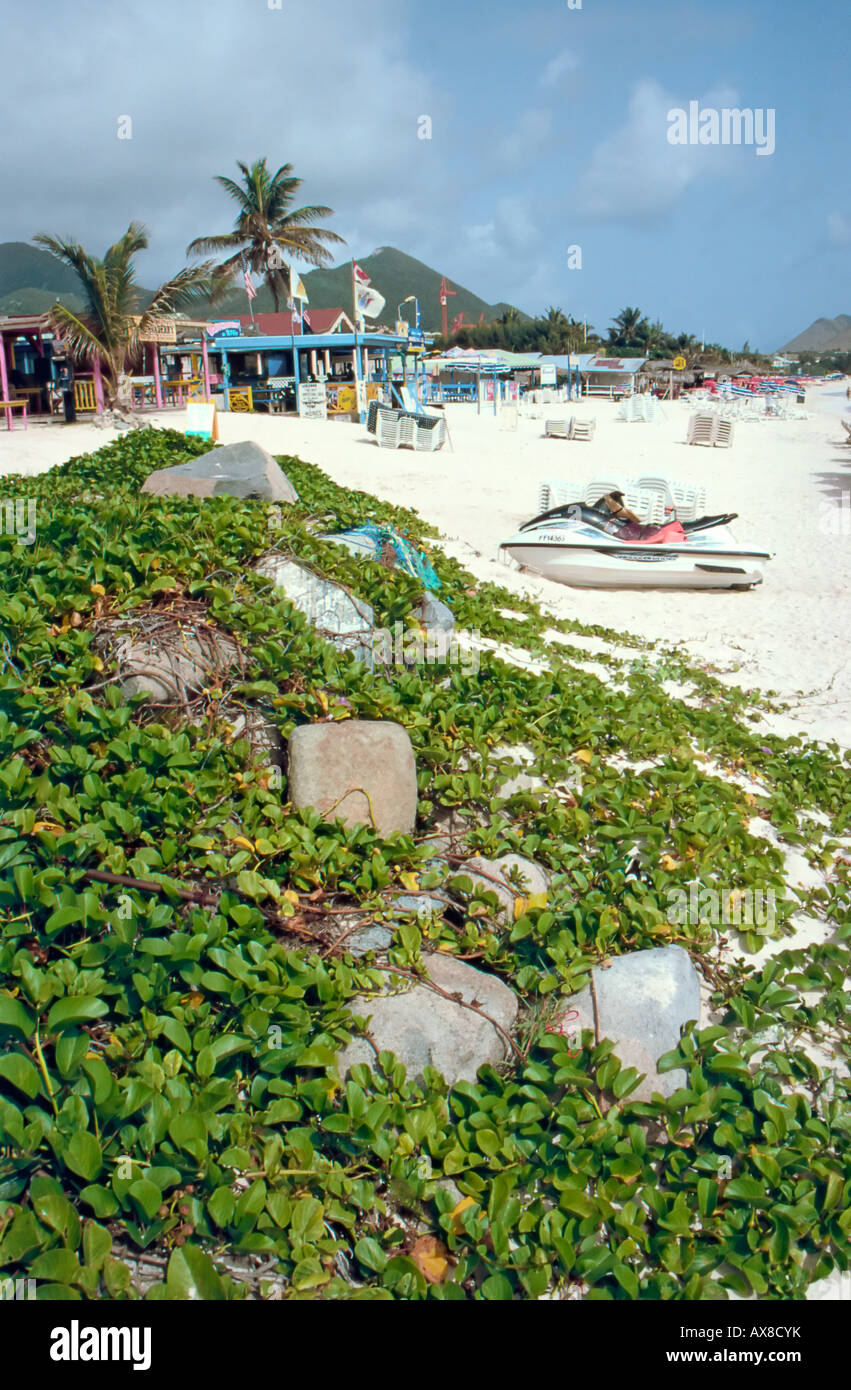 Orient Bay o Orient Beach, Francese St Maarten Foto Stock