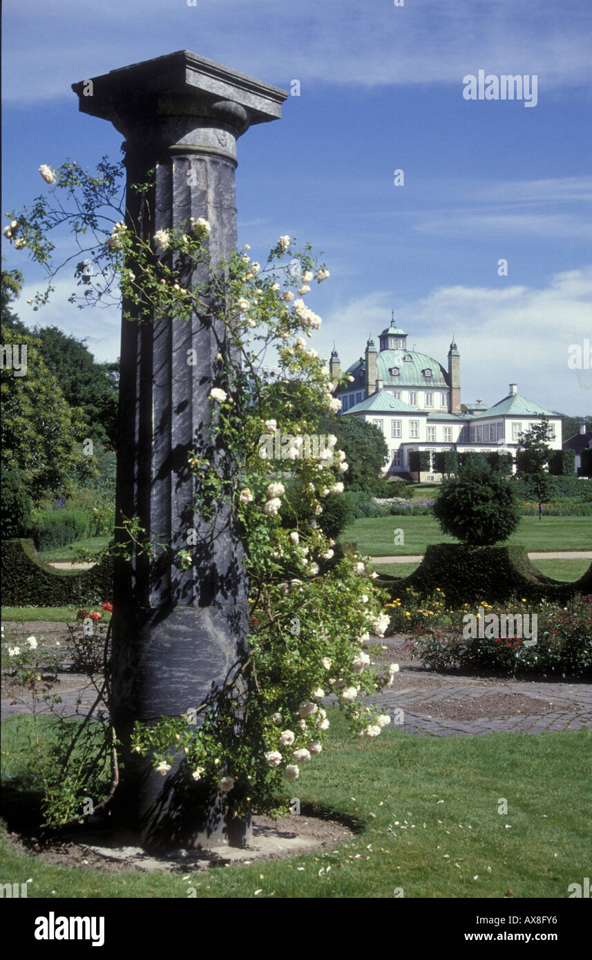 Il castello di Fredensborg, Seeland Danimarca Foto Stock