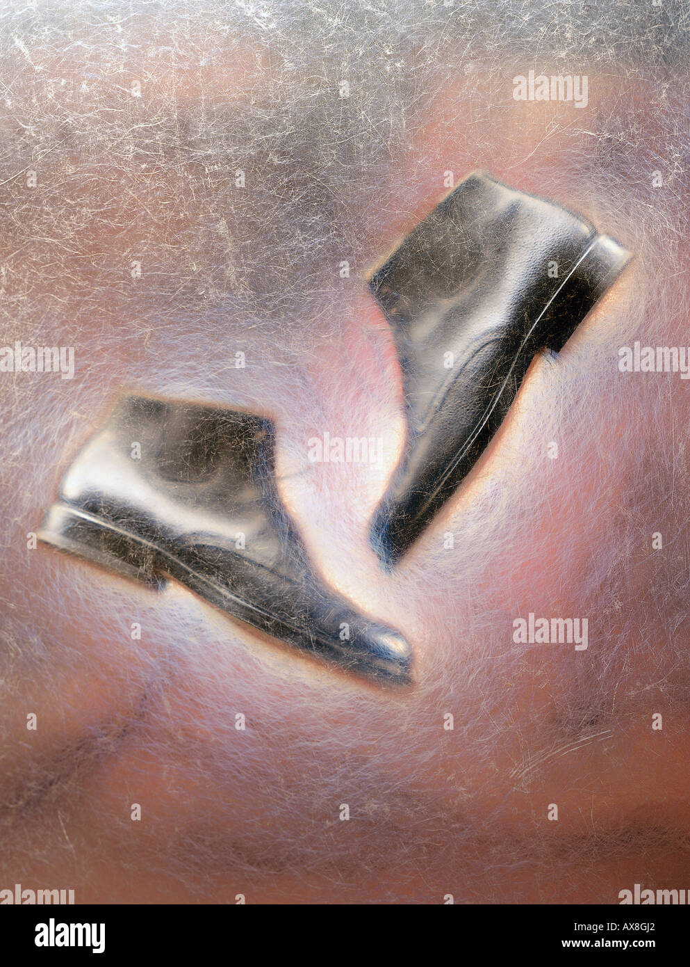 Schuhe, Symbole Foto Stock