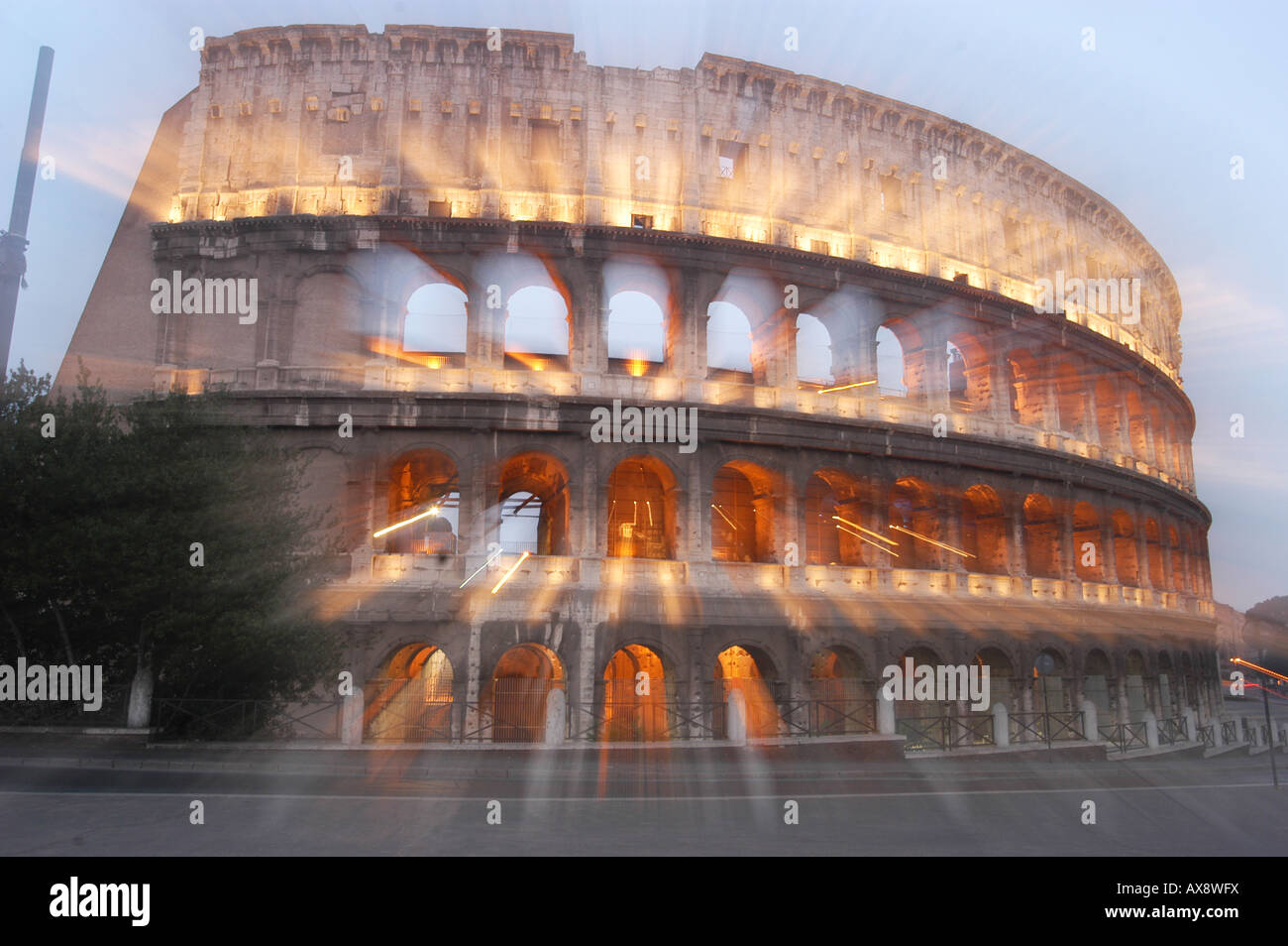 Il Colosseo di Roma - Lazio Italia Foto Stock