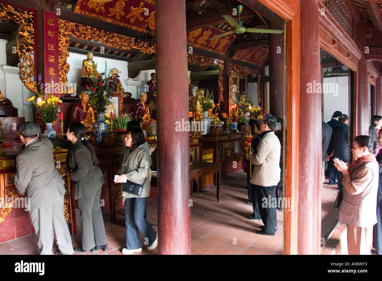 Hanoi Tran Quoc Pagoda uno del Vietnam Foto Stock