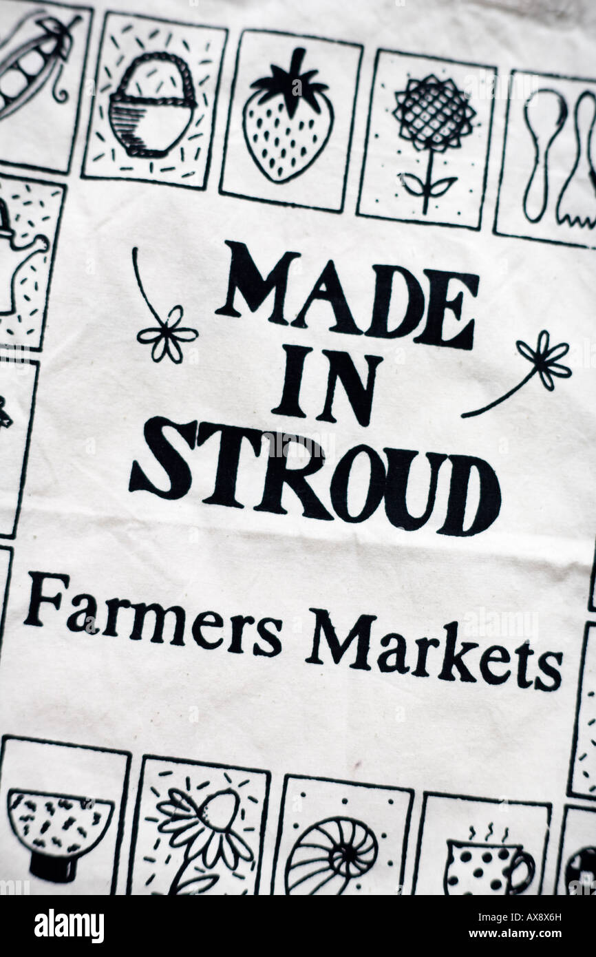 Stroud Farmers Market Borsa, Stroud, Gloucestershire, Regno Unito Foto Stock