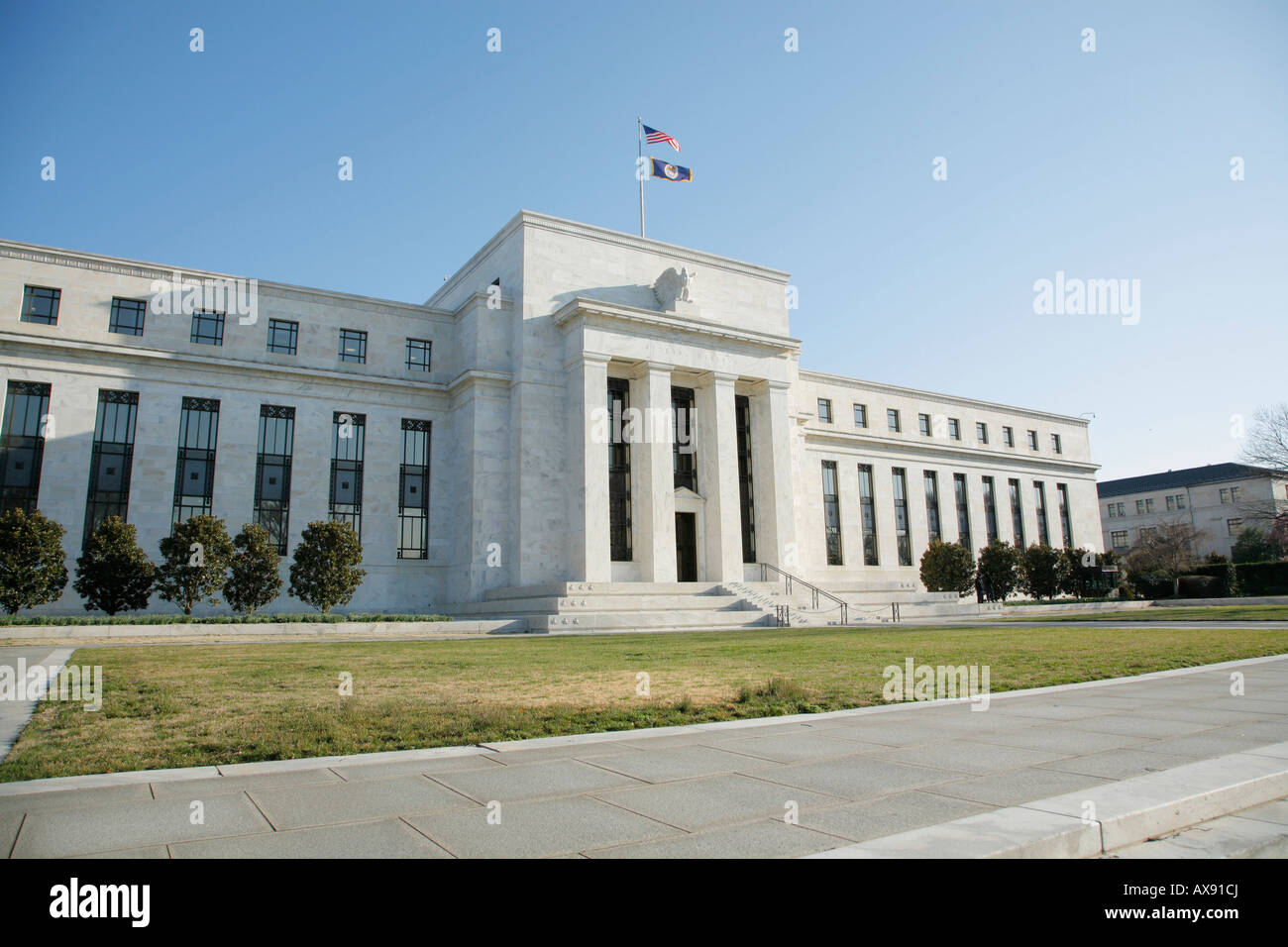 Federal Reserve Edificio, Washington, Distretto di Columbia, Stati Uniti d'America Foto Stock