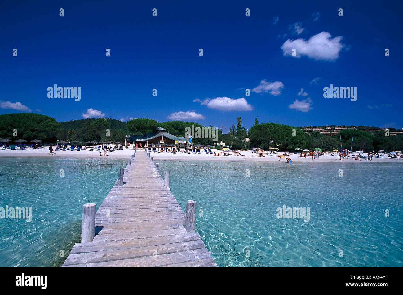 Golfe de Sta Giulia, east coast, vicino a Porto Vecchio Corsica, Francia Foto Stock