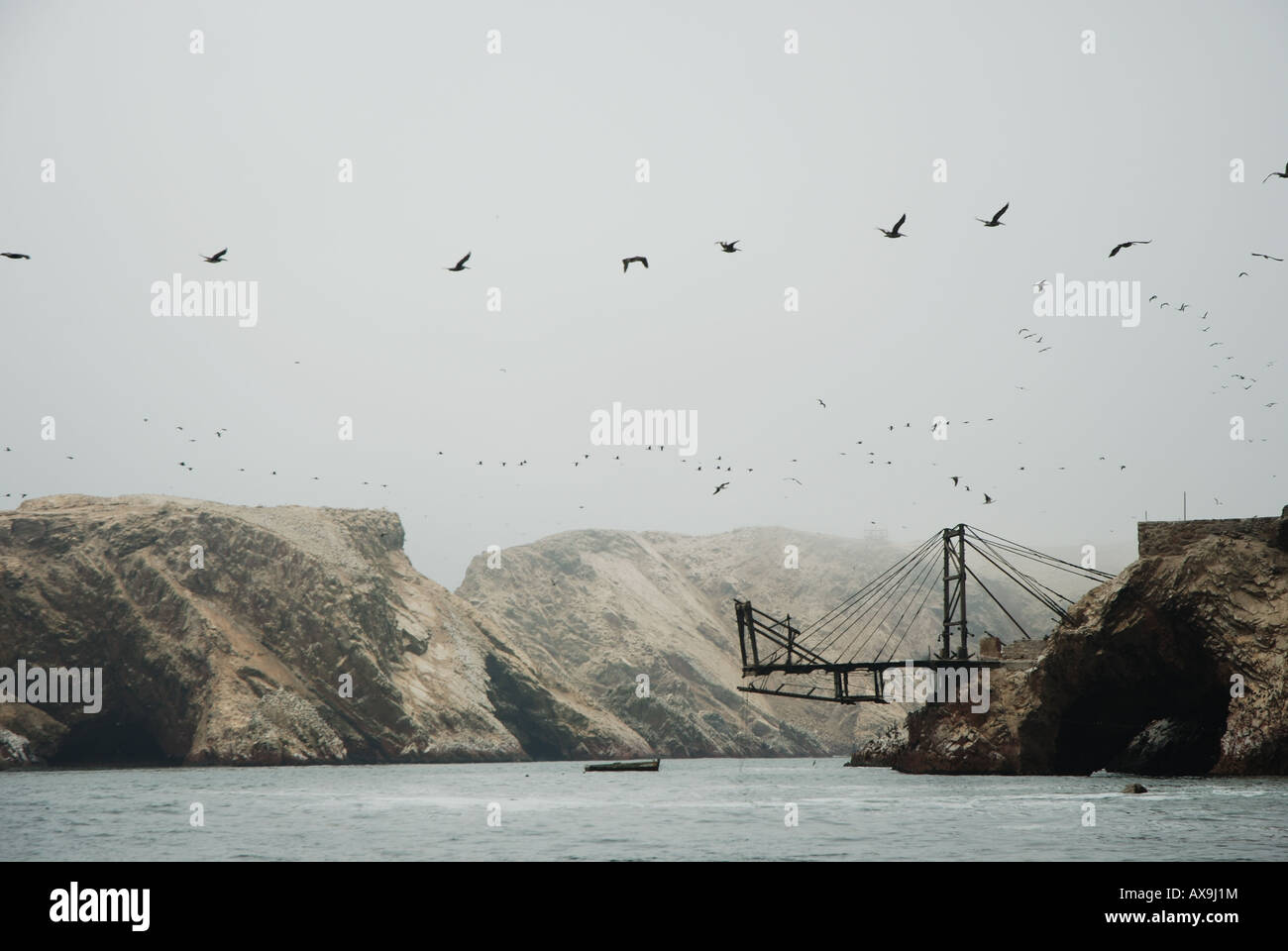 Islas Ballestas (Ballesta isole al largo della costa di Paracas, Perù. Foto Stock