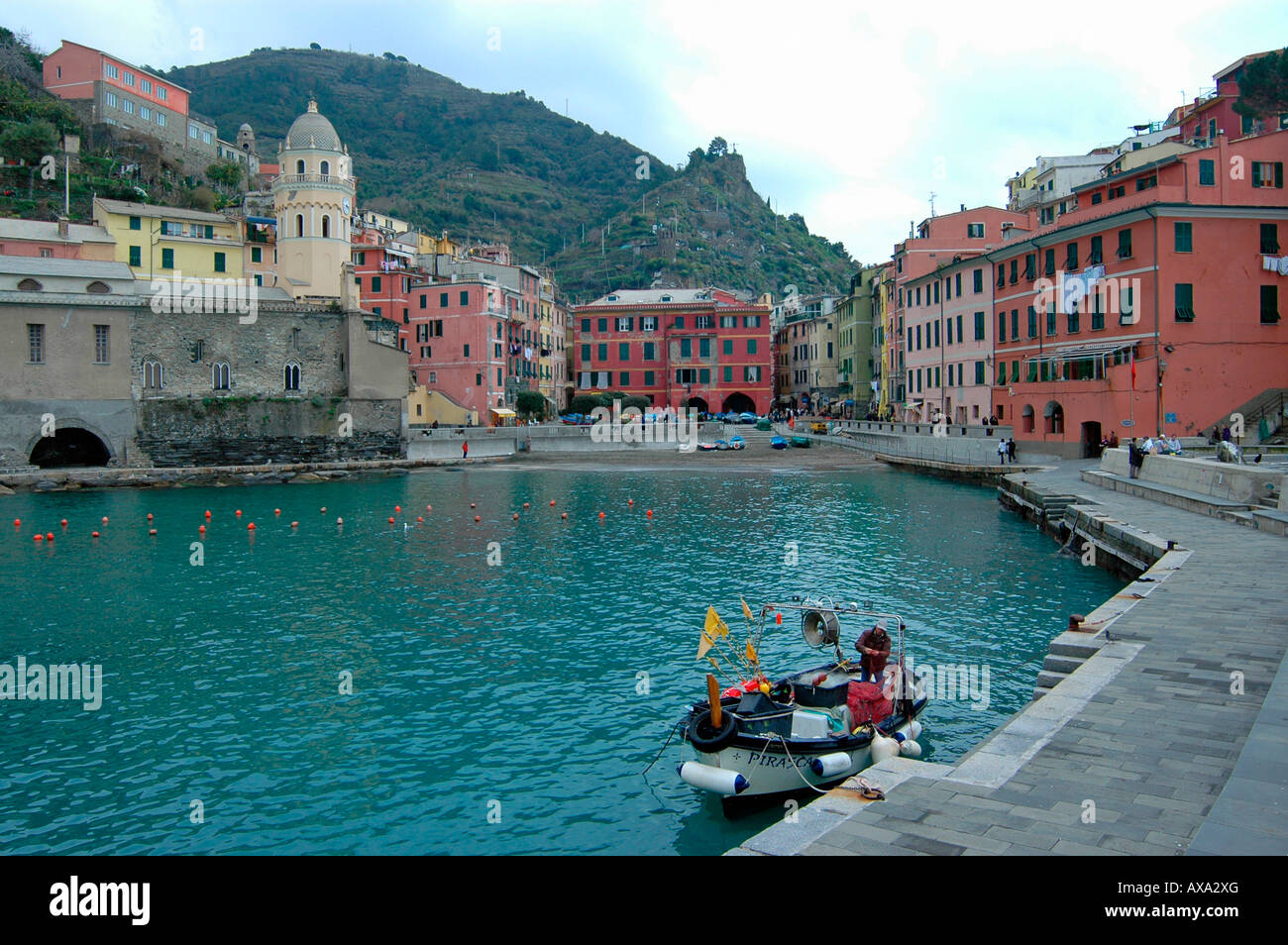 Vernazza Cinque Terre Italia Foto Stock