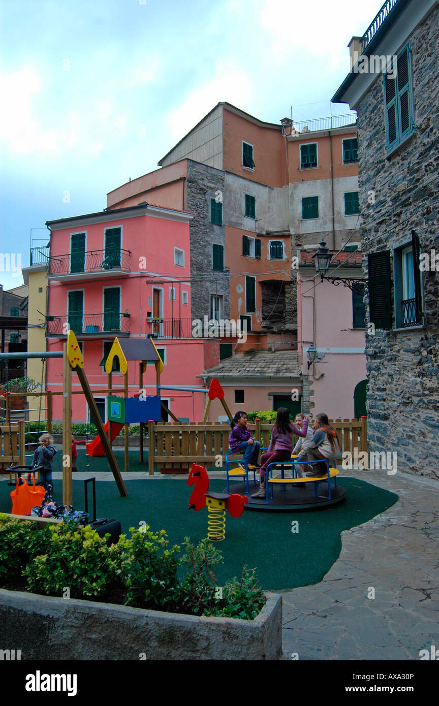 Vernazza Cinque Terre Italia Foto Stock