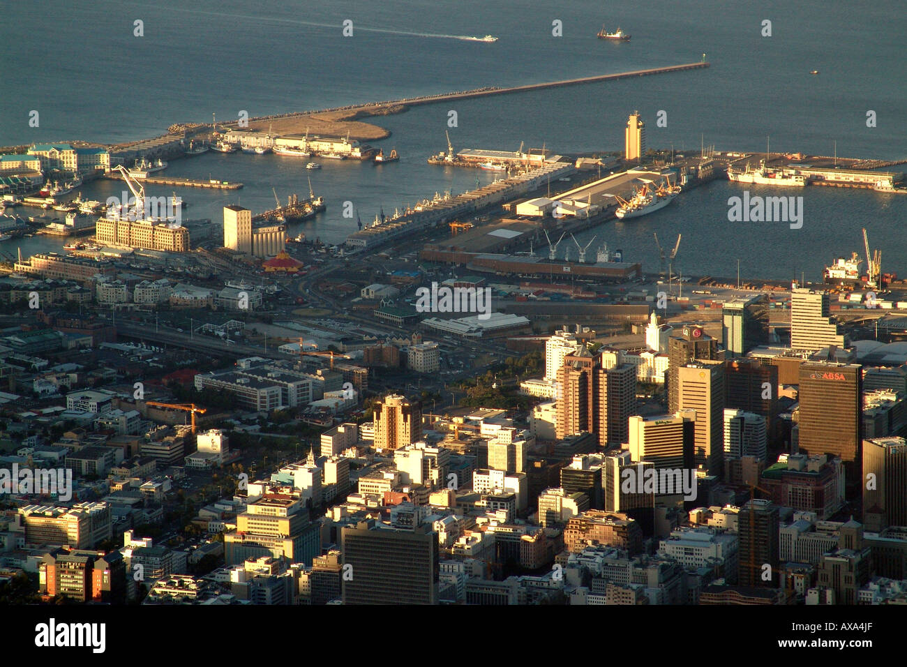 In tarda serata in città del Capo, Cape Town, Sud Africa, Kapstadt, Suedafrika, Afrika Foto Stock