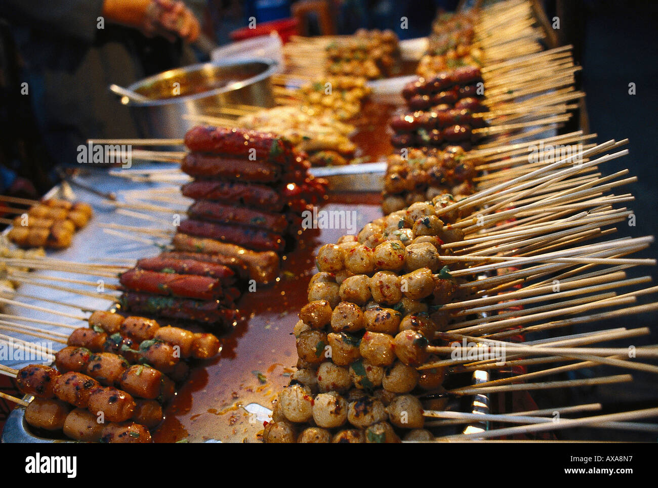 Garkueche in der Na Phra Lan, Altstadt, Bangkok in Thailandia Foto Stock