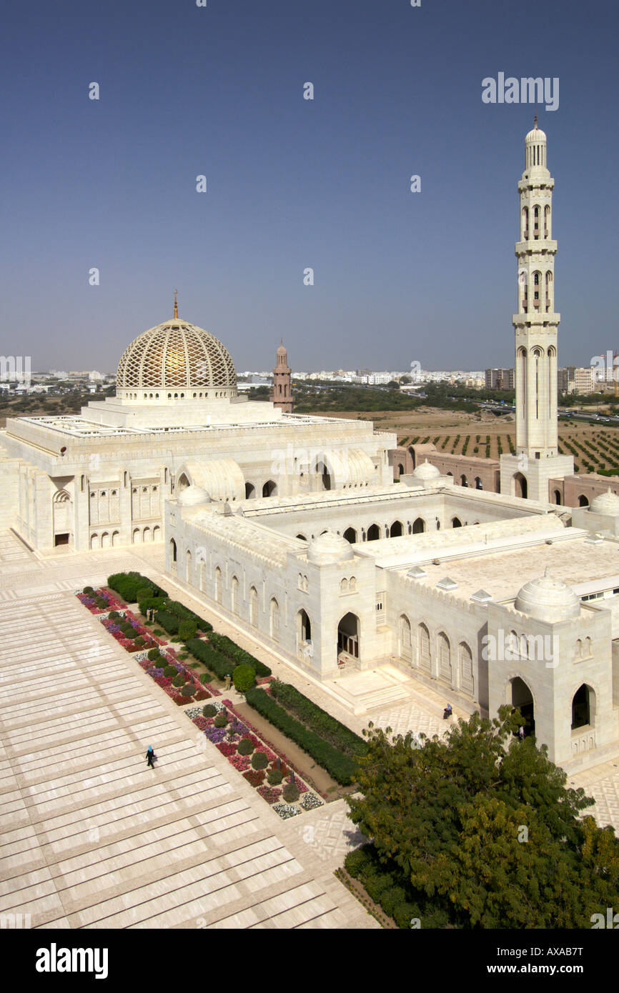 Il sultano Qaboos grande moschea di Muscat, della capitale di Oman. Foto Stock