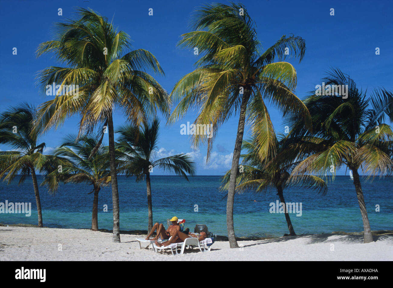 Spiaggia Guardalavaca, Holguin Kuba, Suedamerika Foto Stock