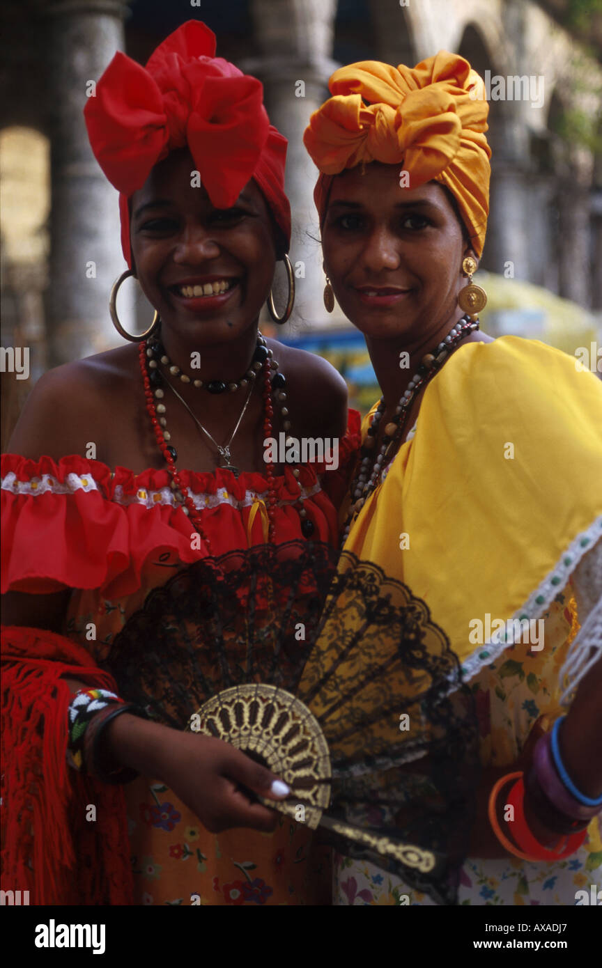 Frauen Havanna, Kuba, Suedamerika Foto Stock