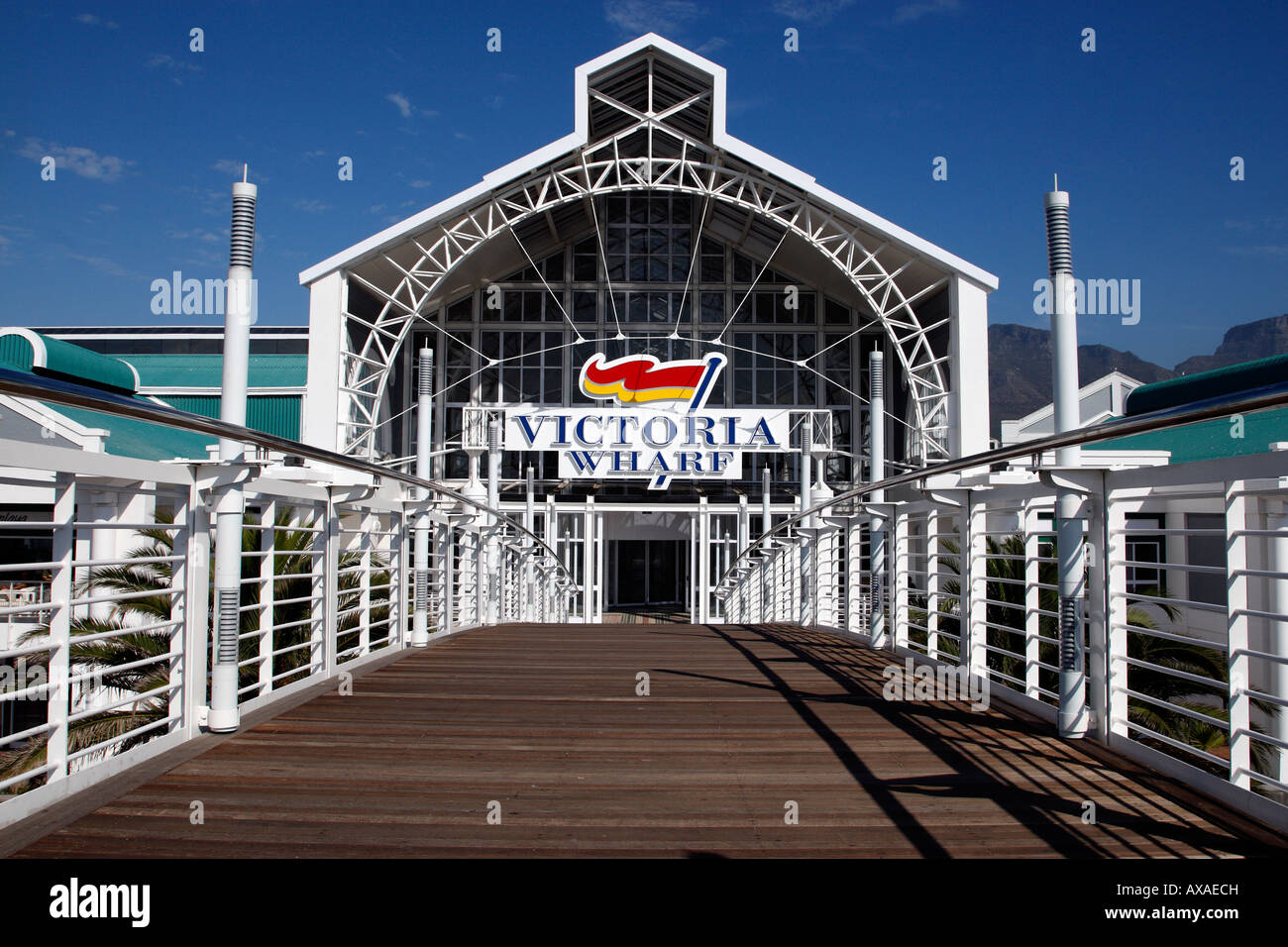 Ingresso al Victoria Wharf V&A Waterfront è stato completato in 2007 Città del Capo Western Cape Province sud africa Foto Stock