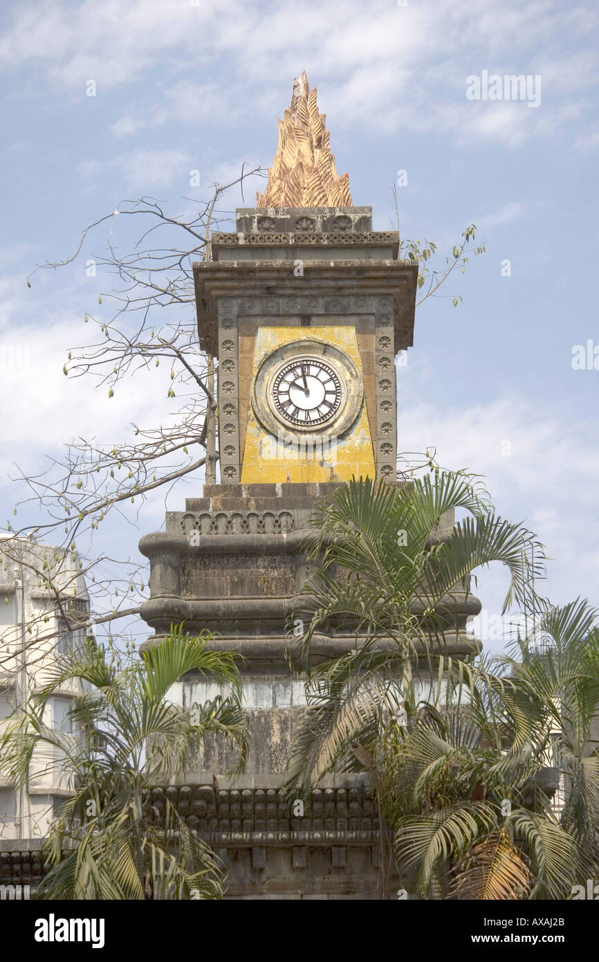 Bomanjee Hormarjee Wadia Clock Tower, Perin Nariman Street, Ballard Estate, Fort, Mumbai, India, Asia Foto Stock
