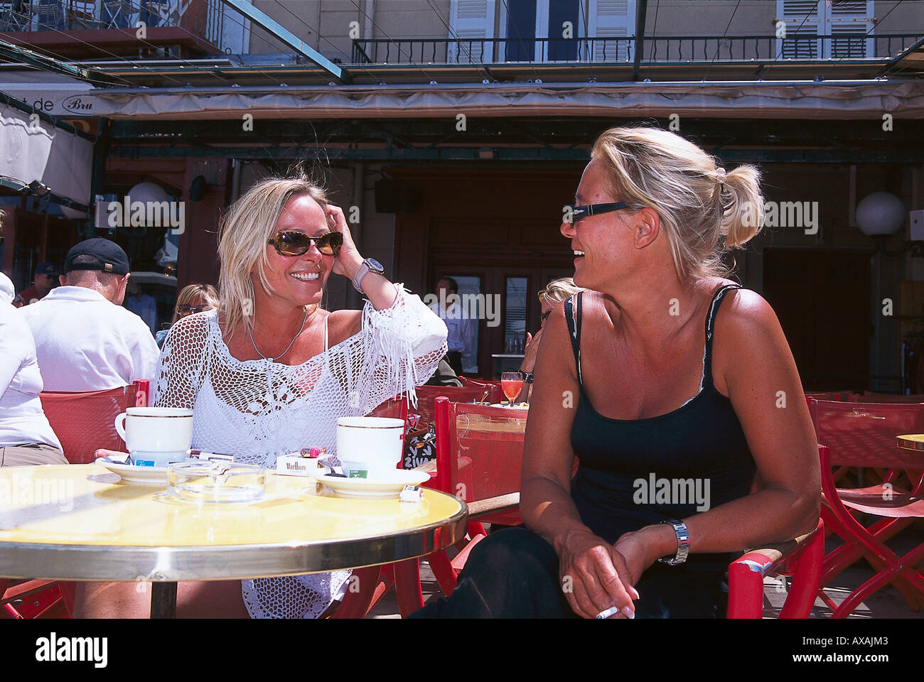 Porto Café, il Café de Paris, Saint Tropez Cote d'Azur, in Francia Foto Stock