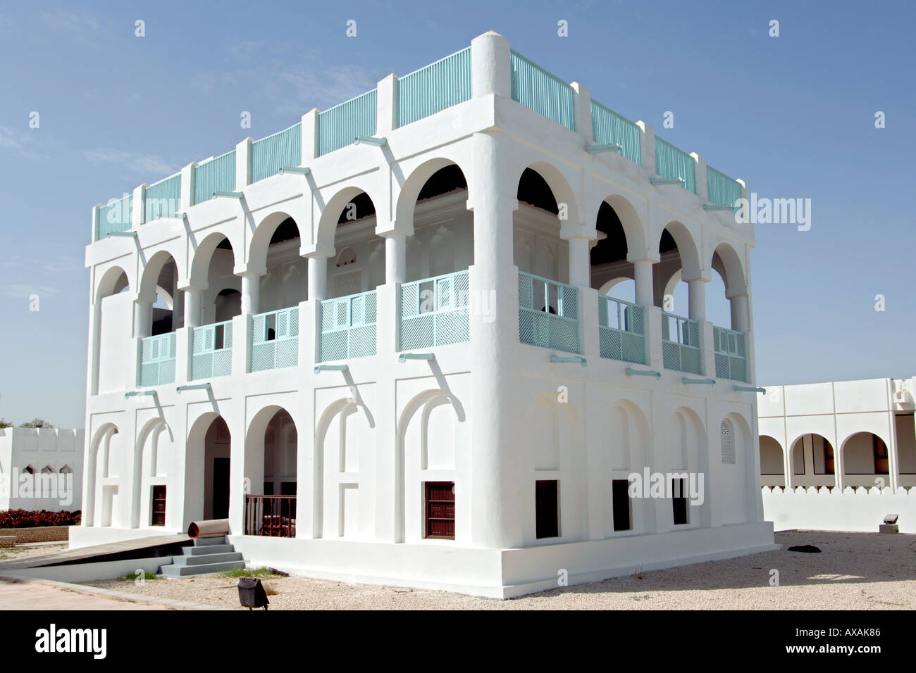 Il Museo Nazionale a Doha, in Qatar. Foto Stock