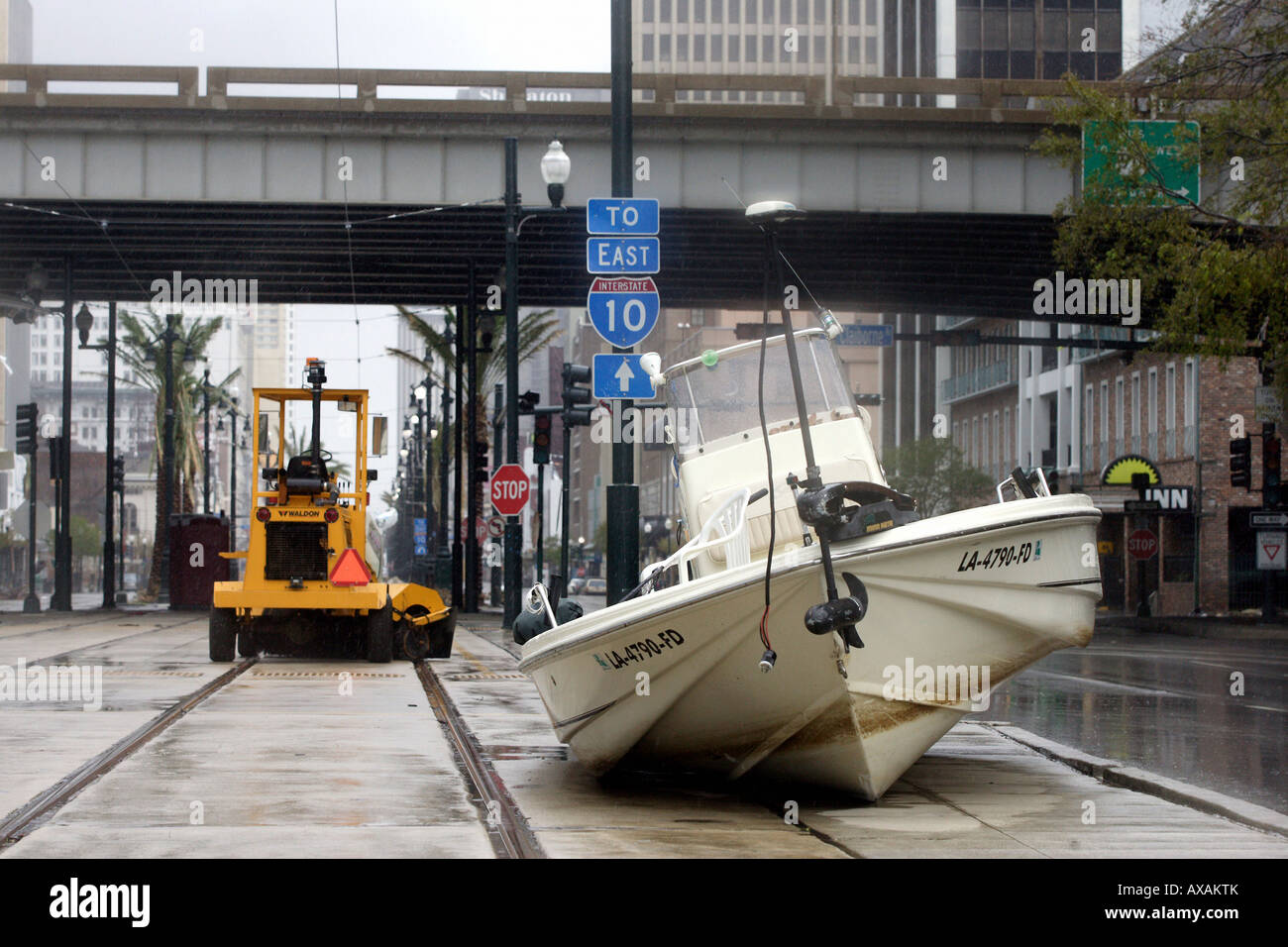 Città di New Orleans dopo l'uragano Katrina, STATI UNITI D'AMERICA Foto Stock