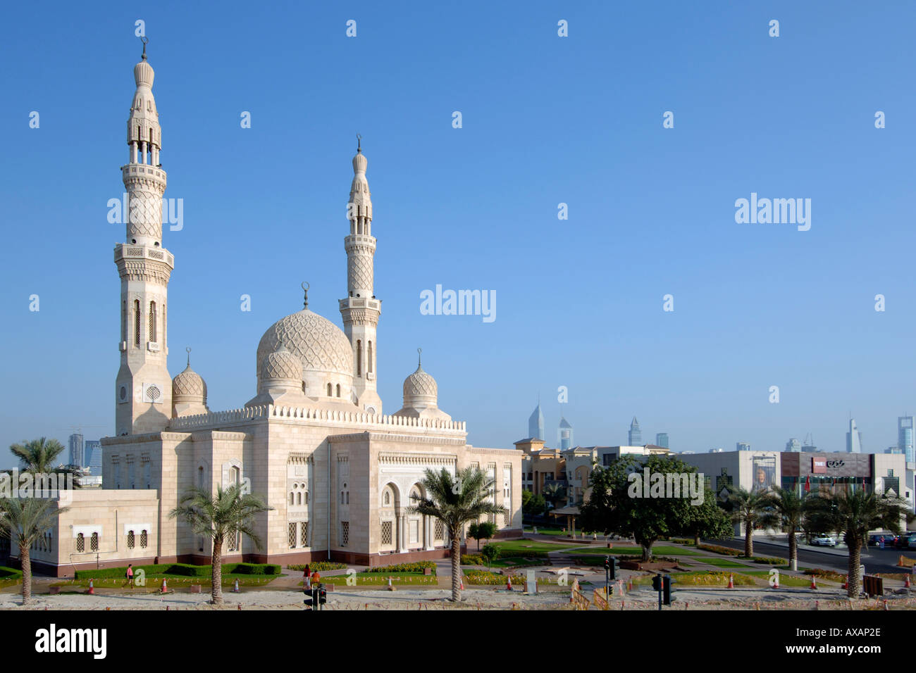 Una moschea in Dubai. Foto Stock