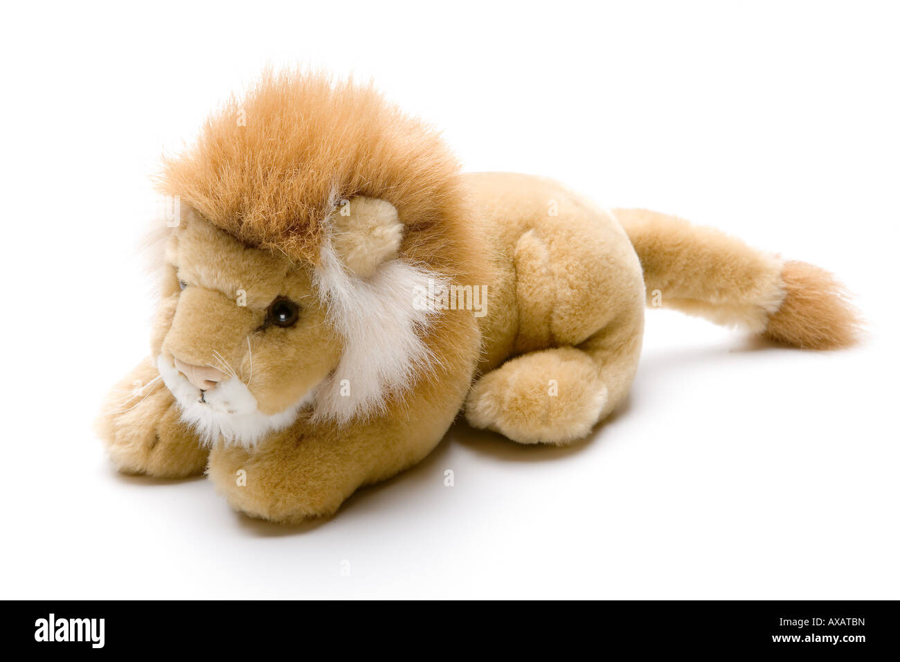 Un leone di peluche Foto Stock