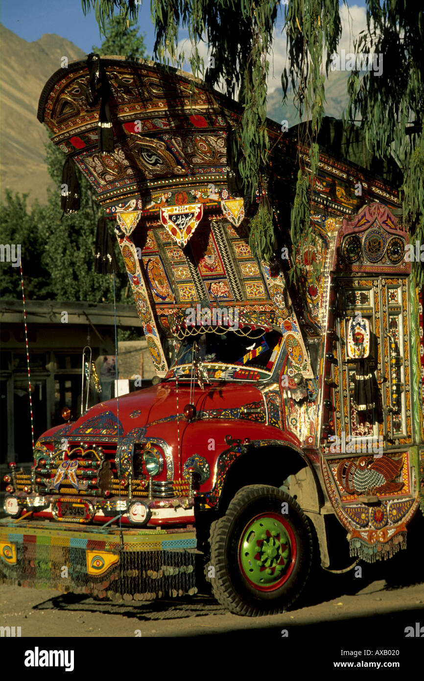 Il Pakistan carrello tipica Foto Stock