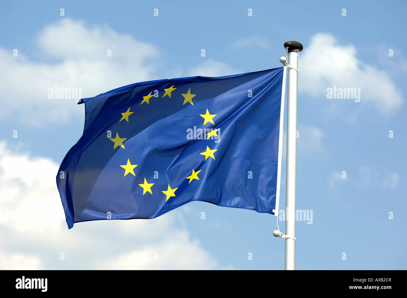 Bandiera dell'Unione europea Foto Stock