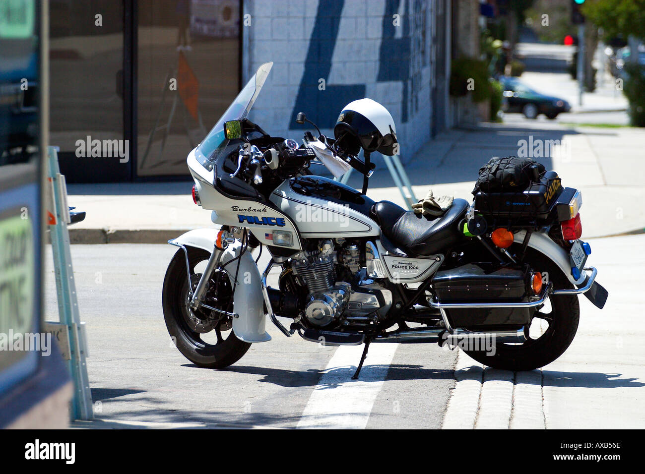 Burbank dipartimento di polizia Moto Foto Stock