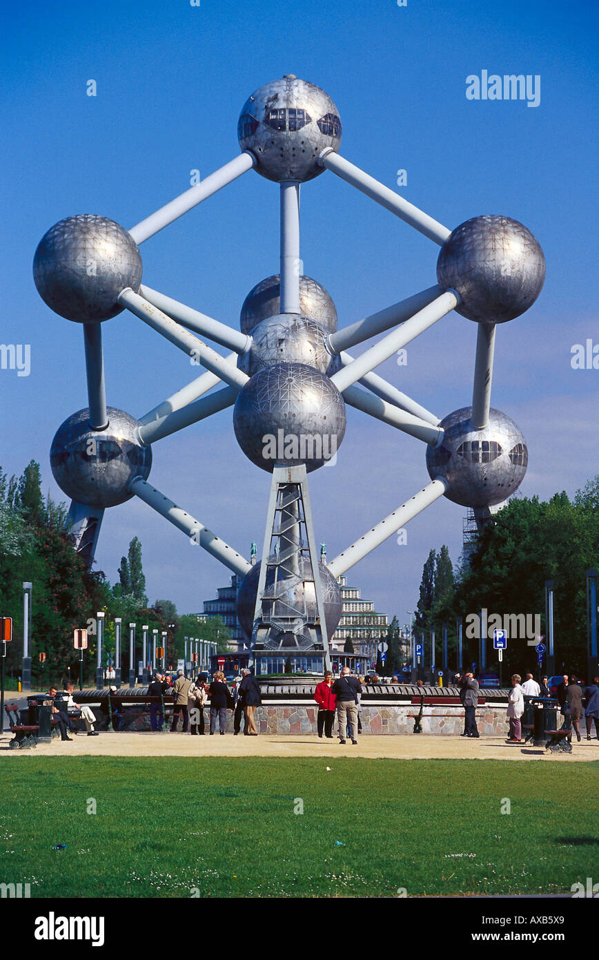 L'Atomium, architekt André Waterkeyn, Bruxelles, Belgio Foto Stock