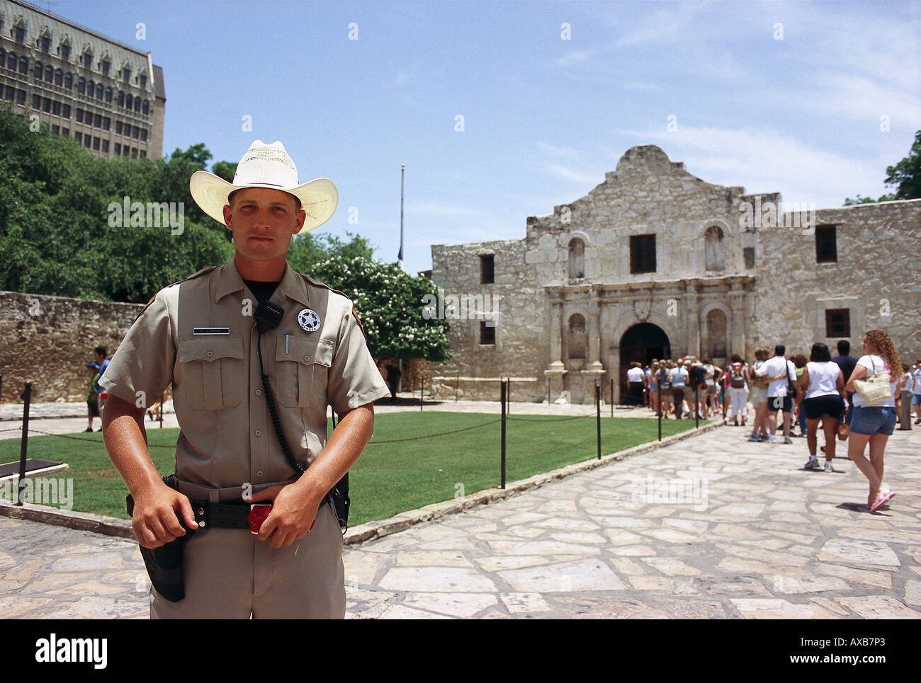 Texas Ranger Alamo, Alamo, San Antonio, Texas, Stati Uniti d'America Foto Stock