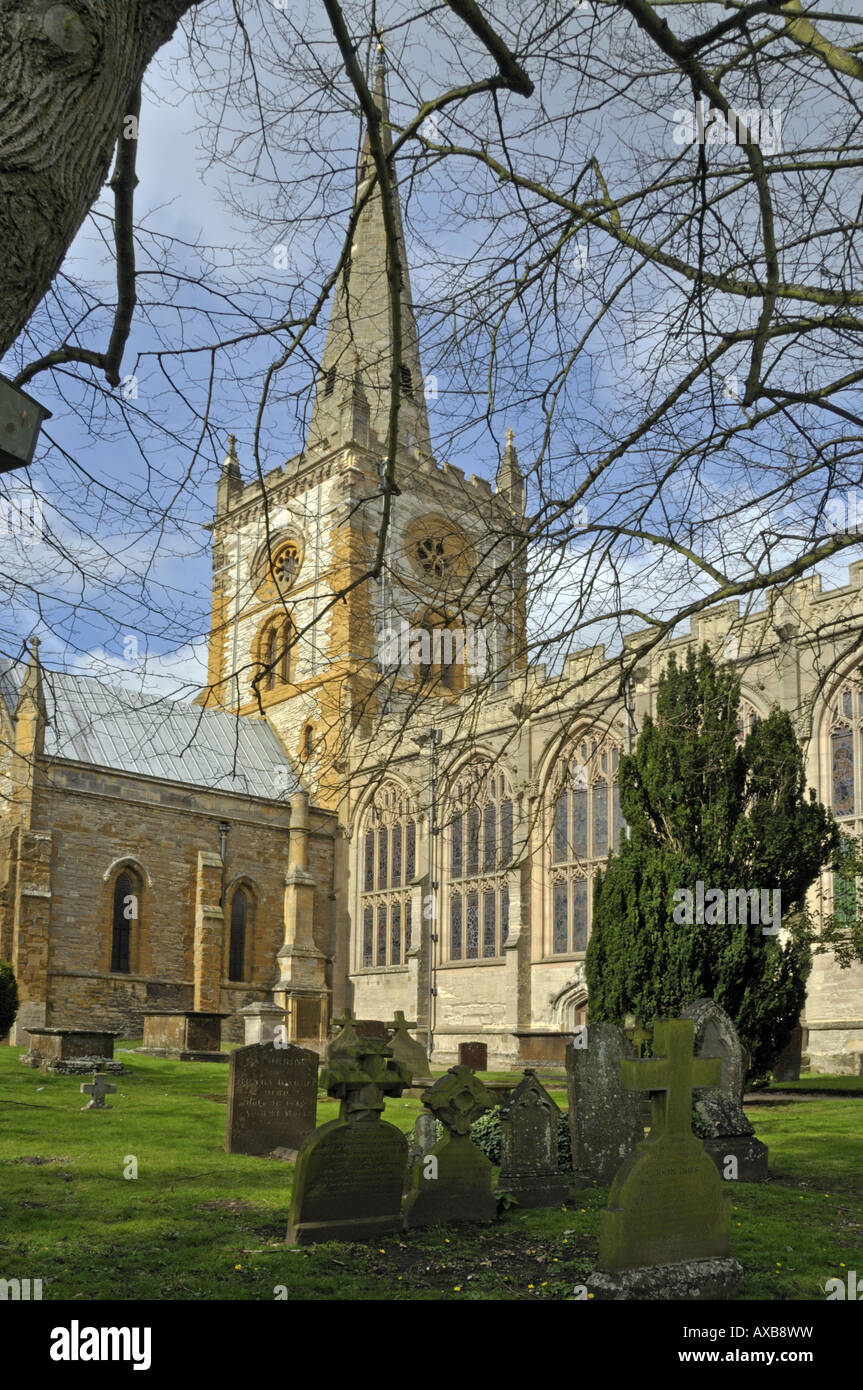 Shakespear la Chiesa,Santa Trinità,Stratford-Upon-Avon,1 Foto Stock