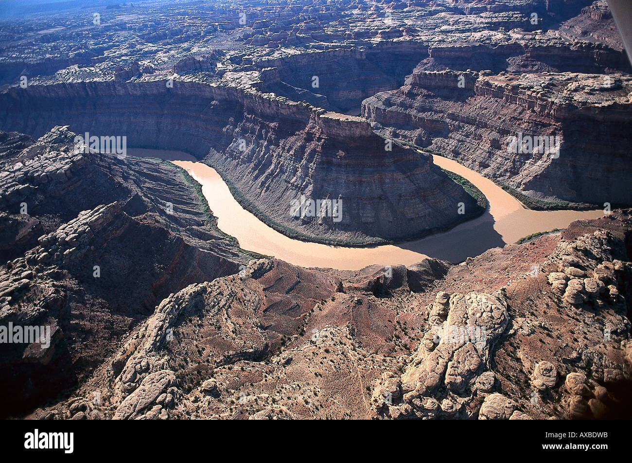 Colorado&Green River, Canyonlands NP Utah, Stati Uniti d'America Foto Stock