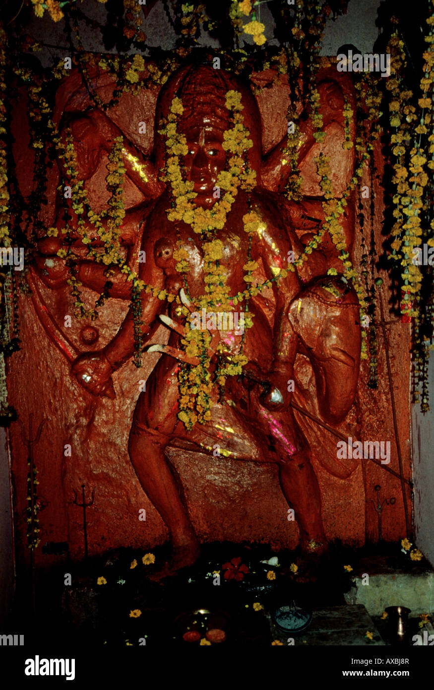 Nagra (India) immagine della dea Devi del V secolo d.c. Foto Stock