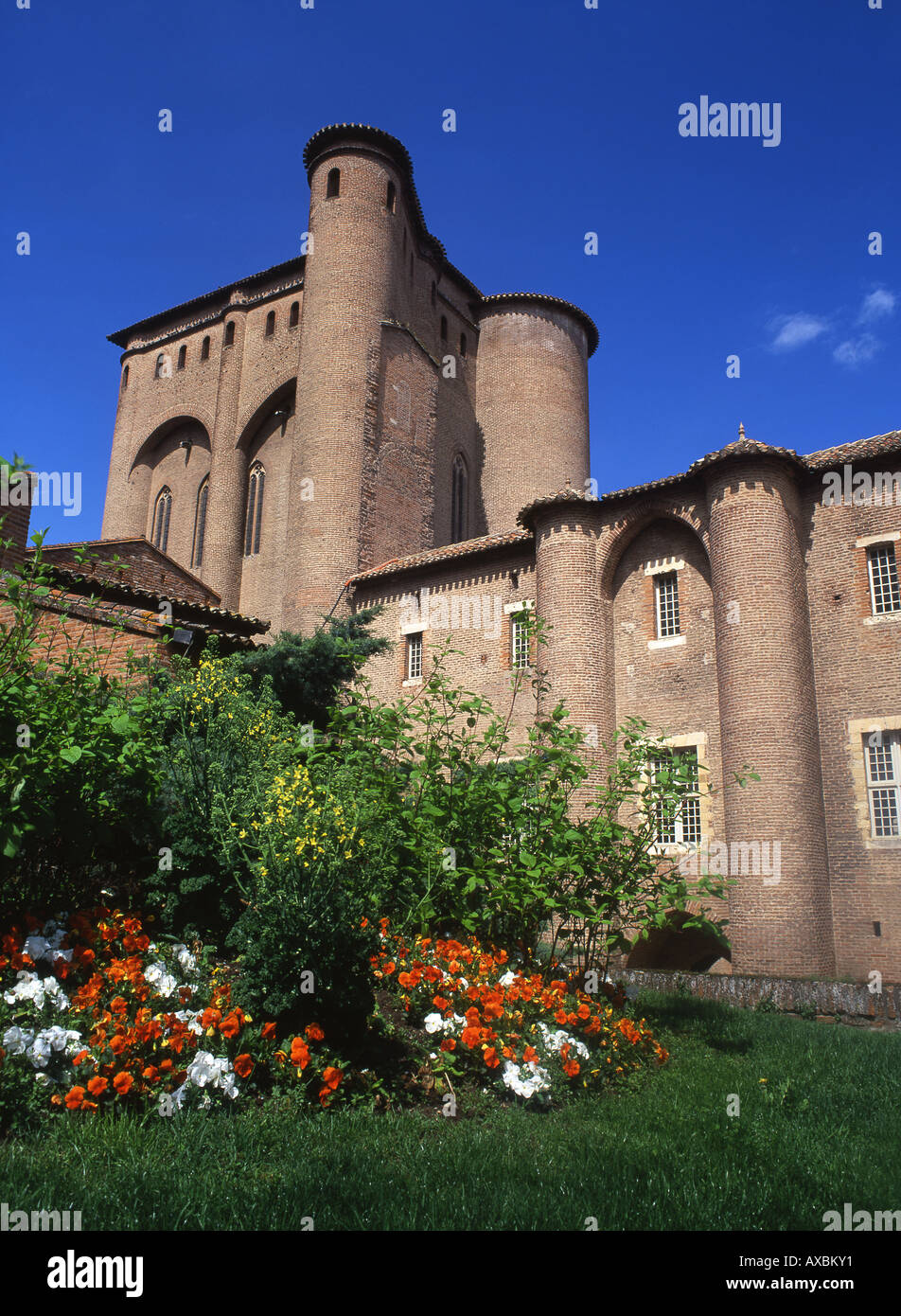 Palais de la Berbie e museo Toulouse-Lautrec Albi Tarn & Languedoc Roussillon Francia Foto Stock