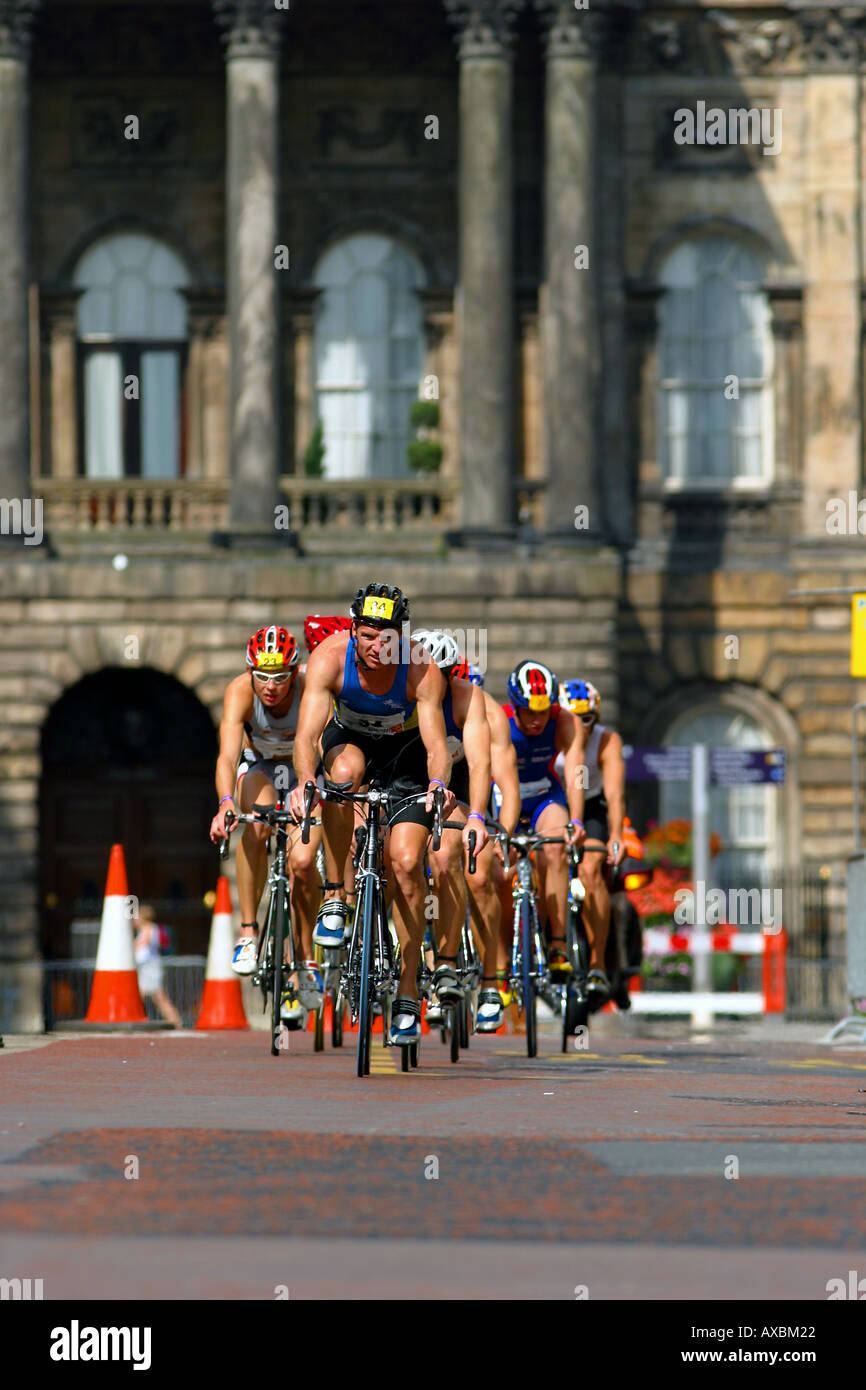 Liverpool Triathlon 2004 - ciclismo generico immagine. Foto Stock