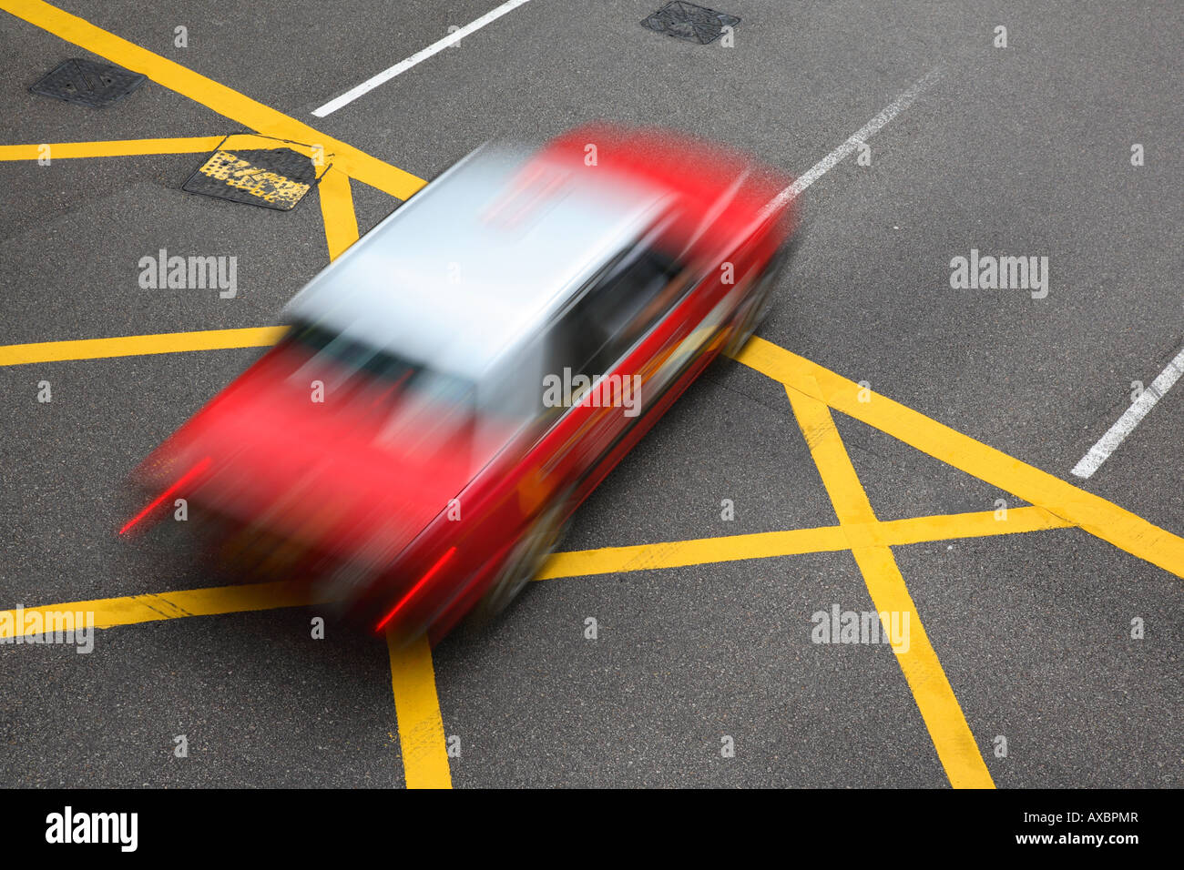 Hong Kong Taxi Hong Kong Cina Foto Stock