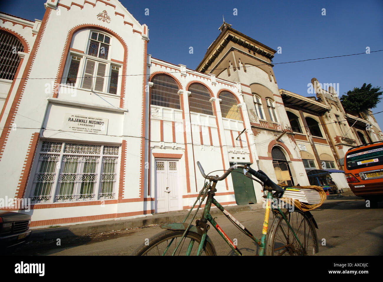 Vecchi edifici coloniali Olandesi, Semarang, Java, Indonesia Foto Stock