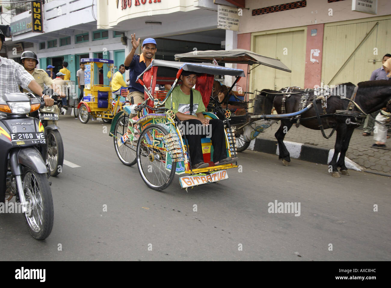 Noleggio taxi Cianjur Indonesia Foto Stock