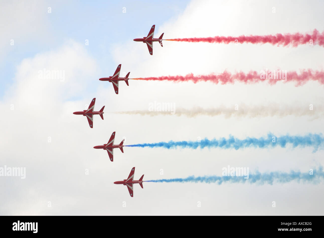 Le frecce rosse team display battenti piani di formazione di southport air show merseyside Foto Stock