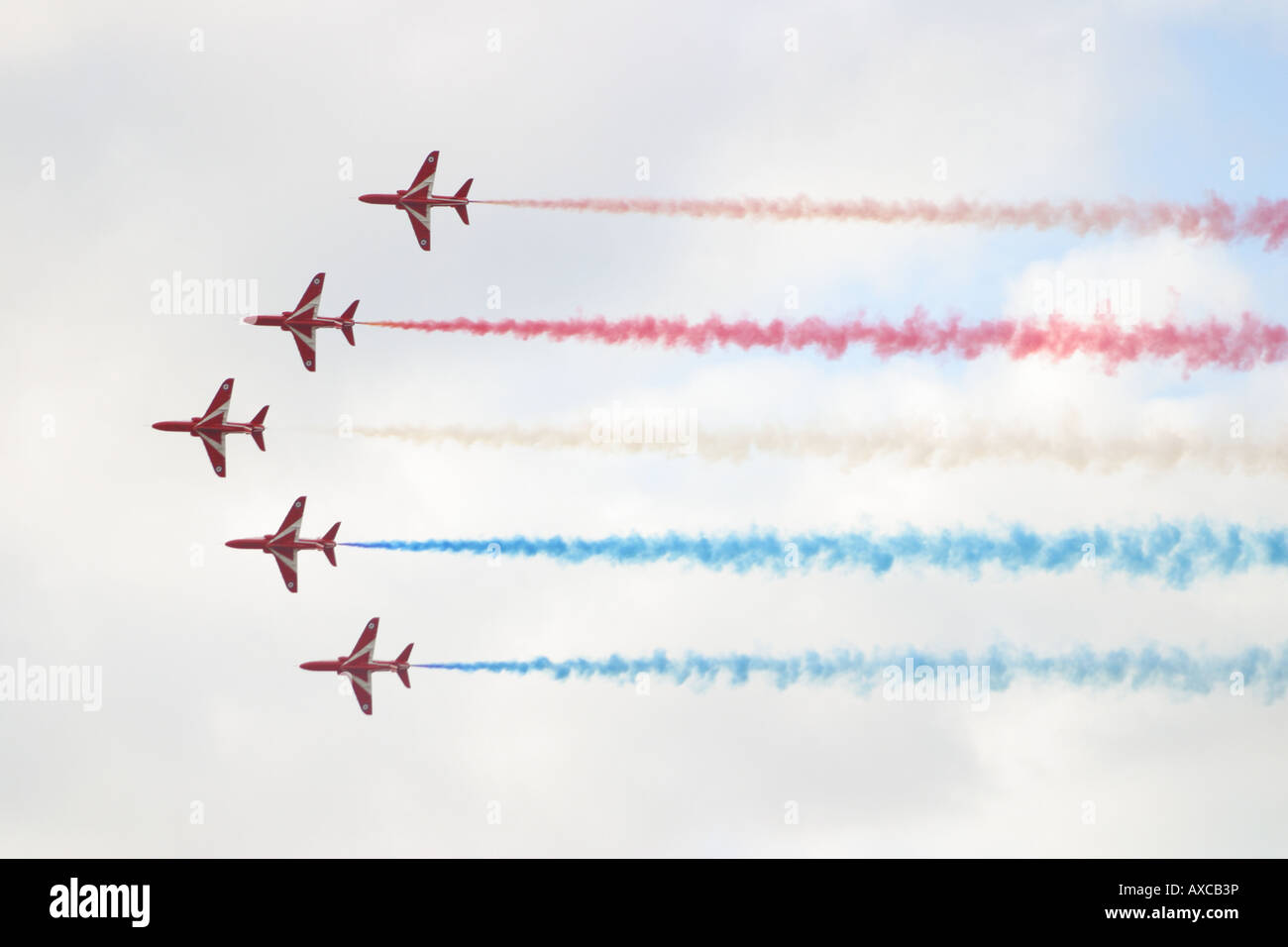 Le frecce rosse team display battenti piani di formazione di southport air show merseyside Foto Stock