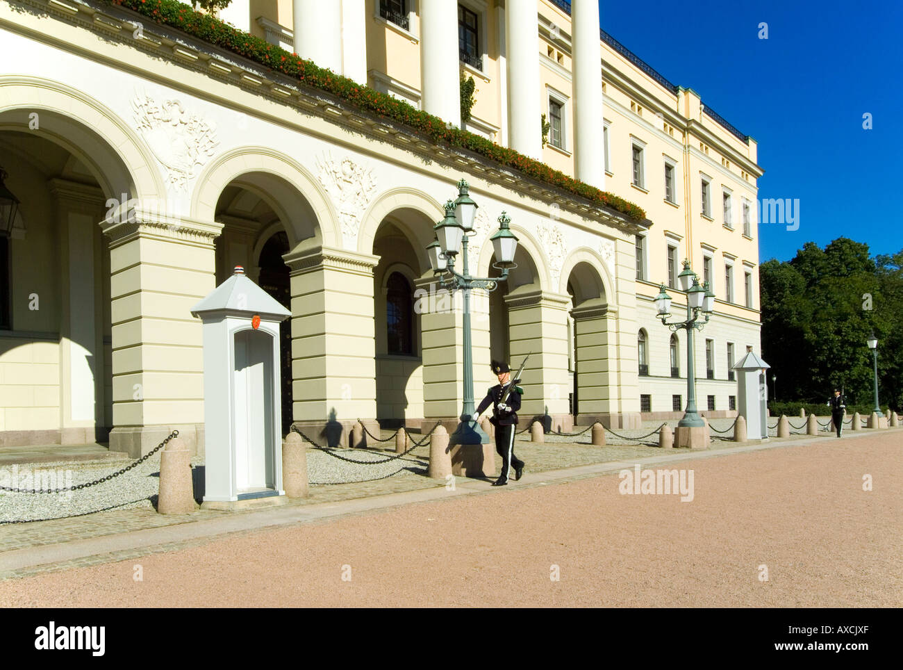 Royal Palace.Oslo.Norvegia Foto Stock